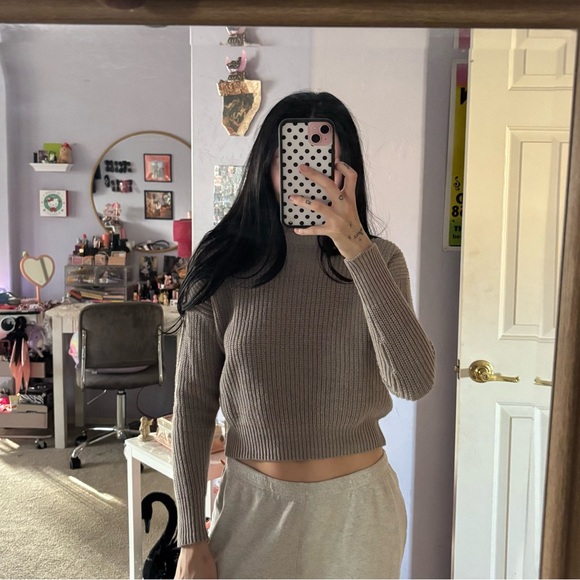 Urban Outfitters Sweaters - grey urban outfitters cropped sweater